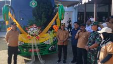 Bupati Madiun Hari Wuryanto meluncurkan Mobil Rontgen Keliling dalam rangkaian Bhakti Harmoni Bersahaja (Bahana Bersahaja) di Desa Dempelan, Kecamatan Madiun, Rabu (22/7/2026)