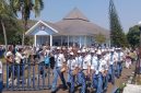Usai prosesi serah terima, 270 taruna dan taruni Angkatan IX/60 SMAN 3 Taruna Angkasa diberangkatkan menuju asrama. 