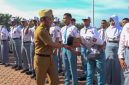 Sekda Kabupaten Madiun Sigit Budiarto memberikan selamat dan menyemangati 76 pelajar pilihan Kabupaten Madiun yang akan menjalani penggemblengan
