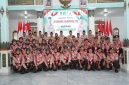 Bupati Hari Wuryanto didampingi Wakil Bupati dr. Purnomo Hadi melepas Kontingen Pramuka Kabupaten Madiun menuju Jamnas XII 2026 Cibubur di Pendopo Muda Graha, Selasa (11/8/2026) sore. Foto : istimewa