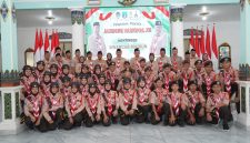 Bupati Hari Wuryanto didampingi Wakil Bupati dr. Purnomo Hadi melepas Kontingen Pramuka Kabupaten Madiun menuju Jamnas XII 2026 Cibubur di Pendopo Muda Graha, Selasa (11/8/2026) sore. Foto : istimewa