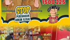 Berantas peredaran rokok ilegal, tim gabungan menyisir sejumlah toko dan warung di Desa Sirapan dan Desa Dimong, Kecamatan Madiun, Kamis (13/8/2026)