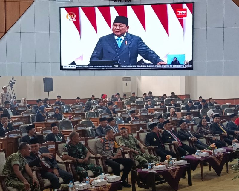 DPRD Kabupaten Madiun gelar rapat paripurna dengan agenda mendengarkan Pidato Kenegaraan Presiden Republik Indonesia, Jumat (14/8/2026) 