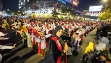 5 ribu warga menari serempak di Kota Madiun, Sabtu (29/6/2026) malam. Foto-foto : istimewa