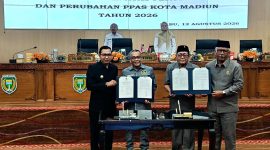 Pemkot Madiun dan DPRD Sepakati Perubahan KUA-PPAS 2026 dalam rapat paripurna, Rabu (12/8/2026) 
