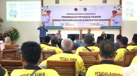 Pembinaan juru parkir (Jukir) Kabupaten Madiun di RM Lembah Wilis, Kamis (17/9/2026) 