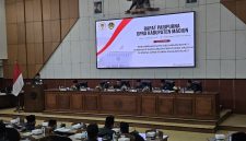 Rapat paripurna DPRD Kabupaten Madiun dengan agenda penyampaian pengantar nota keuangan Rancangan APBD 2027, Rabu (14/10/2026).