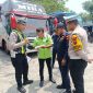 Satlantas Polres Madiun menggelar ramp check terhadap bus di Terminal Bus Purboyo, Kota Madiun, Kamis (29/10/2026).